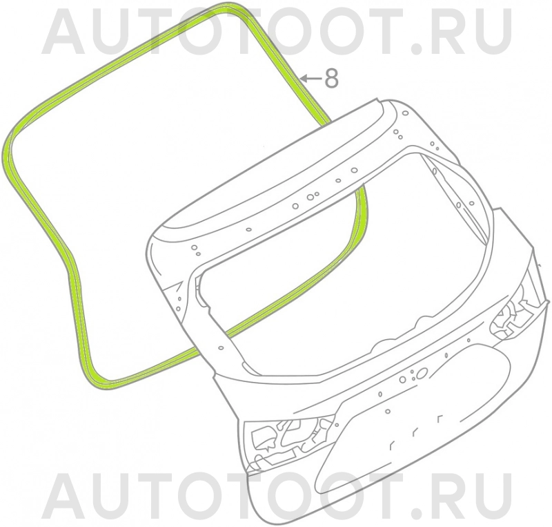 Уплотнитель крышки багажника -  для NISSAN QASHQAI