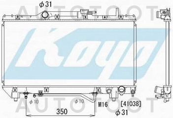 Радиатор охлаждения AT 2L -  для TOYOTA CARINA E, TOYOTA CORONA, TOYOTA CALDINA