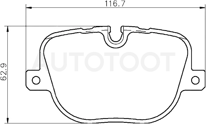 Колодки тормозные (Сзади) Land Rover Range Rover 02-12 / Range Rover Sport 05-13
