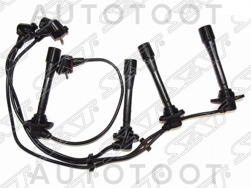 Провода высоковольтные 4E /5E-FE (квадратные резинки) -ST9091922325 Sat для TOYOTA CORONA, TOYOTA CALDINA, TOYOTA CARINA, TOYOTA CARINA E, TOYOTA COROLLA