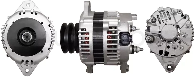 Генератор NISSAN SAFARI/TERRANO/REGULUS/CARAVAN/HOMY 12V 95A 93-99 QD32/D27 ШКИВ 2 РУЧЬЯ БЕЗ ВАКУУМН