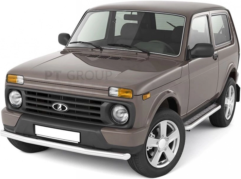 LADA "4х4 URBAN" 2015-  Защита переднего бампера одинарная Ø63мм (НПС) - Артикул LUR220201 - Производитель PT Group - Фото, Отзывы, Цены