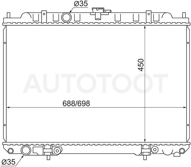 Радиатор Nissan X-Trail 00-07 / Liberty 98-04 / Prairie 98-04