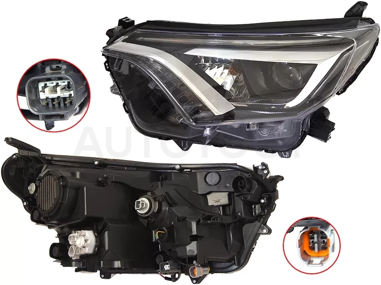 Фара Toyota RAV4 (XA40) 15-19 (Слева/ LED/ С электрокорректором)