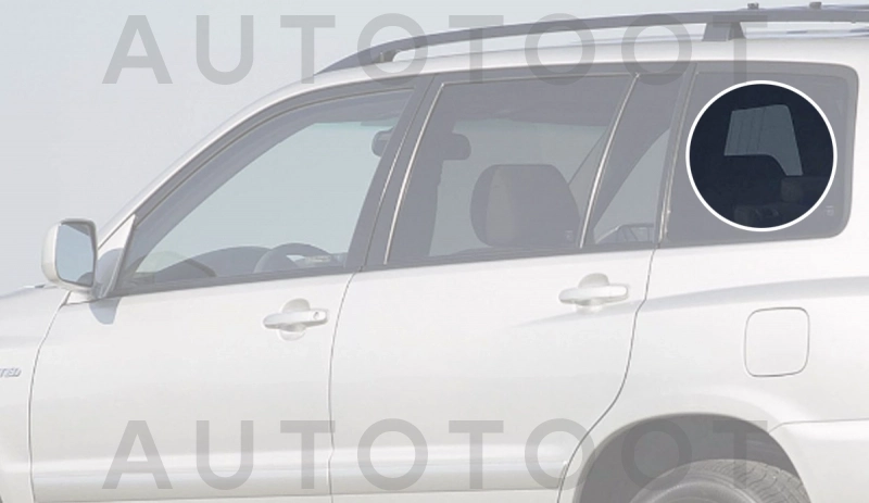 Стекло багажника боковое заднее левое с антеной -  для TOYOTA HIGHLANDER, TOYOTA KLUGER