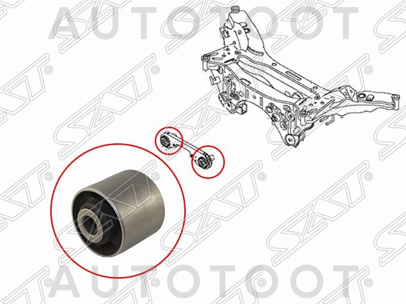 Сайлентблок подушки дифференциала -ST55419JG20A Sat для NISSAN SERENA, NISSAN X-TRAIL