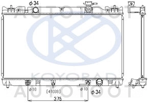 Радиатор охлаждения AT 2L 2.4L -TY0003ACV30 Sat для TOYOTA CAMRY