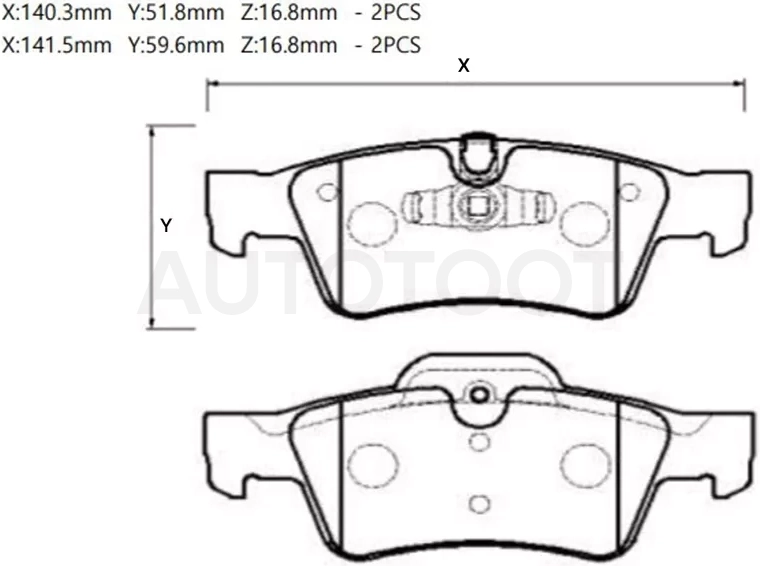 Колодки тормозные (Сзади) Mercedes-Benz M-Class 05-11 / S-Class 05-13 / CL-Class 06-14 / G-Class 94-24