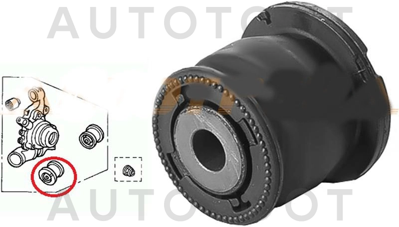 Сайлентблок задней цапфы передний -JDO252010 Just Drive для HONDA CIVIC, HONDA CR-V