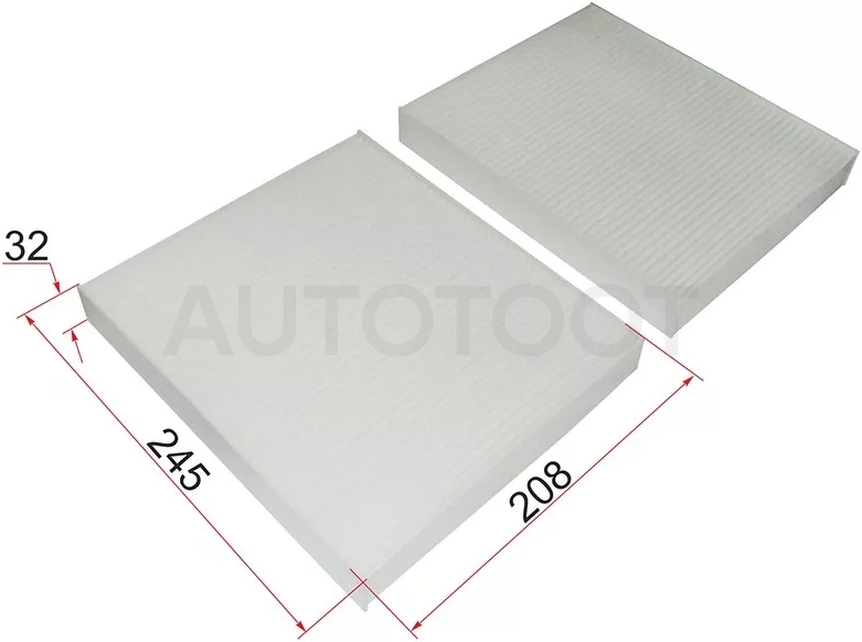 Фильтр салона BMW 5-SERIES F10/F11 10-/6-SERIES F06/F12/F13 12-/7-SERIES F01/F02 08- комплект