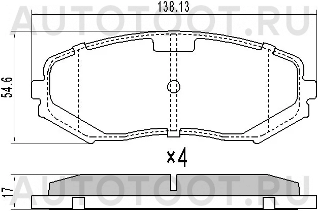 Колодки тормозные (Спереди) Suzuki Escudo 05-12 / Grand Vitara 05-16 - Артикул ST5220065J00 - Производитель Sat - Фото, Отзывы, Цены