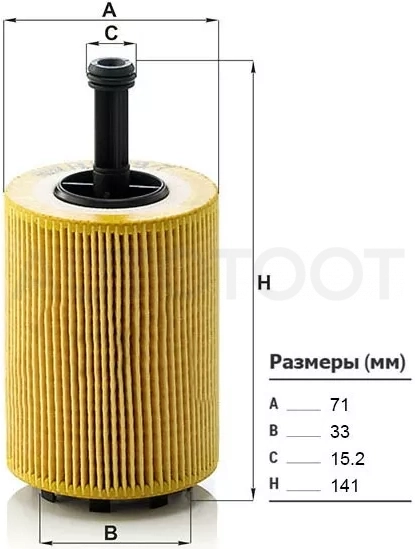 Фильтр масляный VAG TRANSPORTER/MULTIVAN/AXB