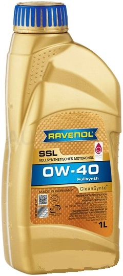 0W-40 Масло моторное RAVENOL SSL 1л ПАО синтетика - Артикул 1111108001 - Производитель RAVENOL - Фото, Отзывы, Цены