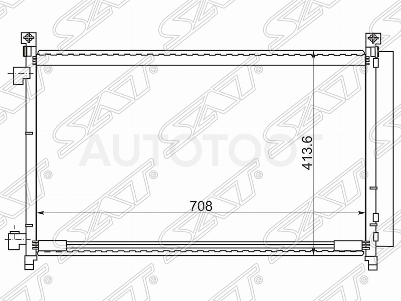 Радиатор кондиционера QR25DE