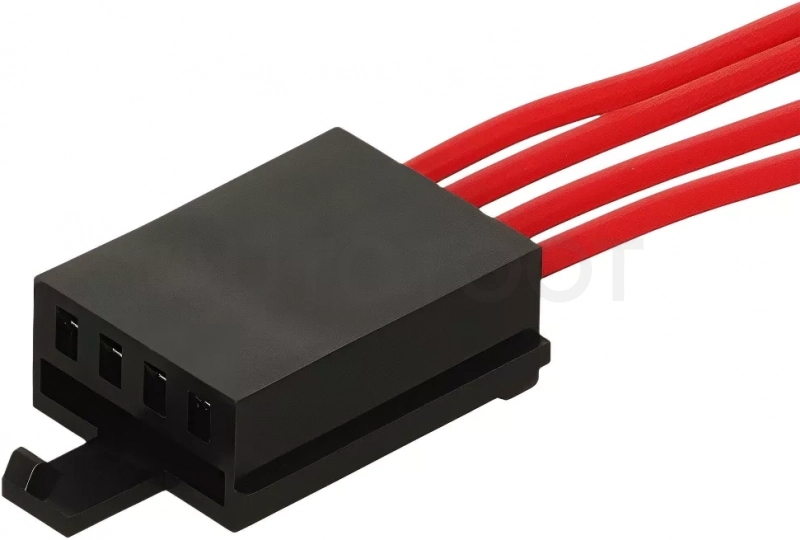 Разъём 4 pin с проводами для заднего фонаря Лада 2110-2112 - Артикул AECC117 - Производитель Airline - Фото, Отзывы, Цены