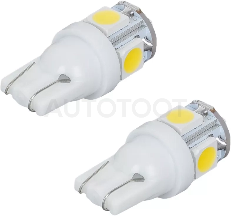 Лампочка светодиод. T10 (W5W) STANDARD, 6000K, 24В, 0.6Вт, 5LED, Поляр. - Артикул AEAR303 - Производитель Airline - Фото, Отзывы, Цены