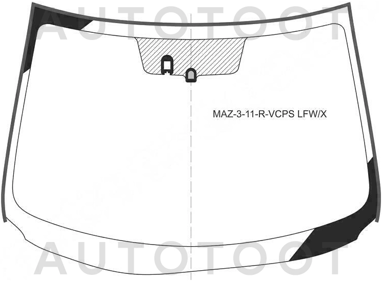 Стекло лобовое в клей -  для MAZDA 3 (AXELA)