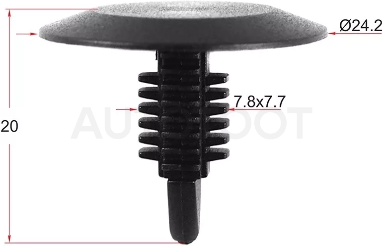 Клипса крепежная FORD/VAG/AUDI (Продажа по 10шт) - Артикул STM10731 - Производитель Sat - Фото, Отзывы, Цены