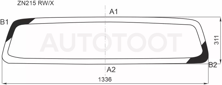 Стекло заднее (Цвет зеленый/ Обогрев) Toyota Hilux Pick Up 04-15 - Артикул ZN215RWHX - Производитель Xyg - Фото, Отзывы, Цены