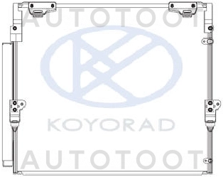 Радиатор кондиционера -STTY923940 Sat для TOYOTA LAND CRUISER, LEXUS LX570