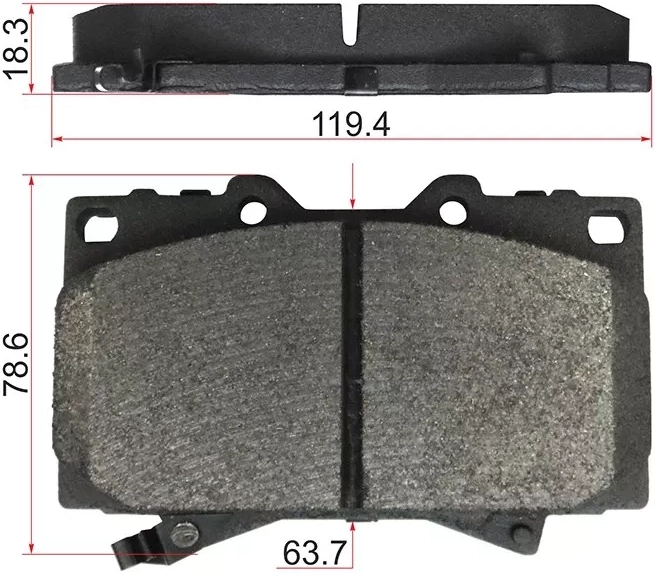 Колодки тормозные (Спереди/ Усиленные) Toyota Land Cruiser (J100) 95-23 / Lexus LX 98-07