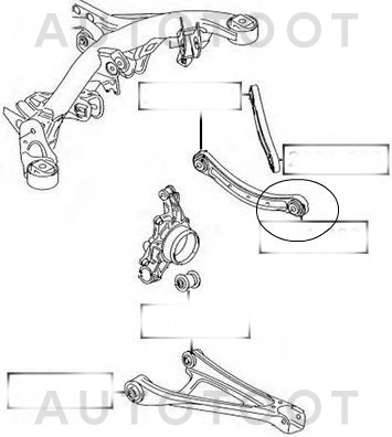 Сайлентблок заднего верхнего рычага наружный передний -VWAB002 Febest для VOLKSWAGEN TOUAREG