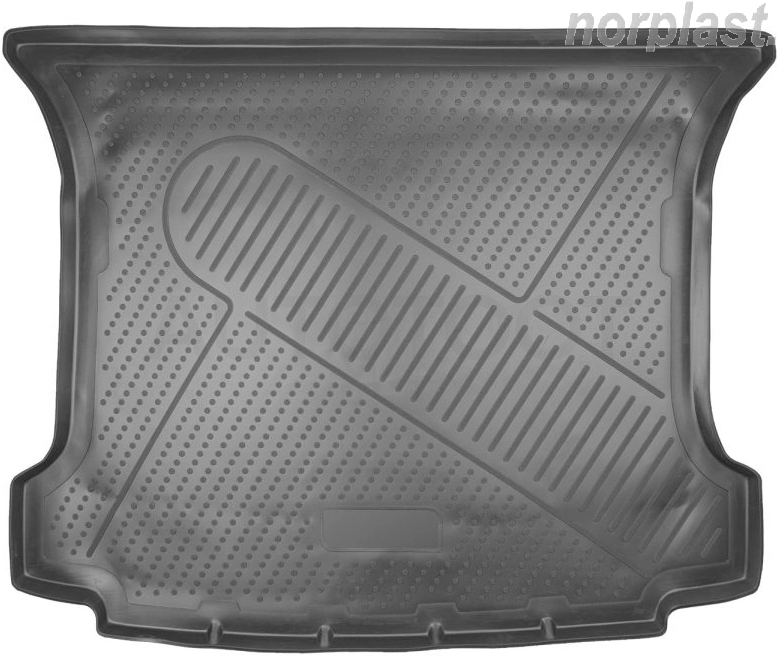 Коврик в багажник NORPLAST, черный, полиуретан, универсал