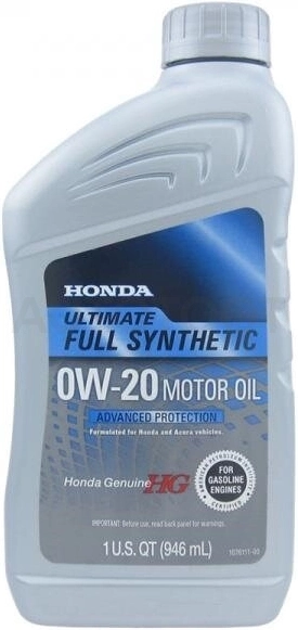 0W-20 Масло моторное синтетическое 946мл - Ultimate Full Synthetic (SN) - Артикул 087989037 - Производитель Honda - Фото, Отзывы, Цены