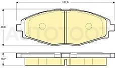 Колодки тормозные передние (см. примечание) -ST96273708 Sat для CHEVROLET LANOS, CHEVROLET SPARK, DAEWOO NEXIA, DAEWOO MATIZ