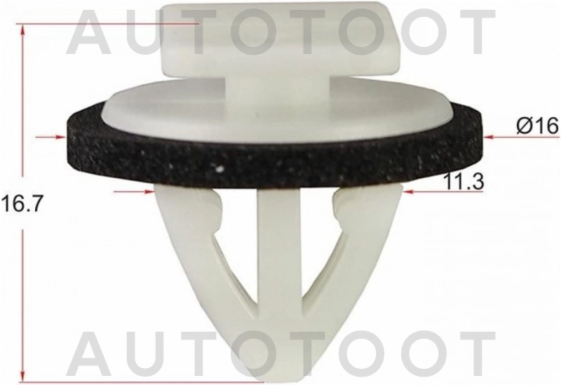 Клипса 87702-H1000 -KE053 Masuma для HYUNDAI SOLARIS