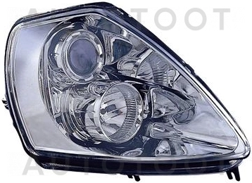 Фара левая+правая (комплект, тюнинг, линзованная, внутри хром) -  для MITSUBISHI ECLIPSE