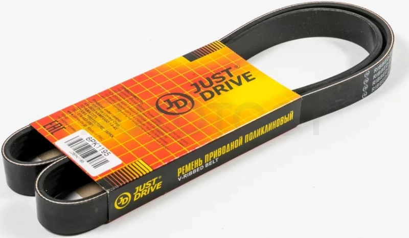 Ремень поликлиновый JD - Артикул 6PK1195 - Производитель Just Drive - Фото, Отзывы, Цены