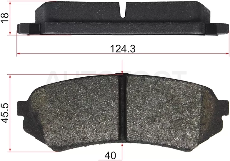 Колодки тормозные (Сзади) Toyota Land Cruiser (J100) 98-07 / Lexus LX 98-07