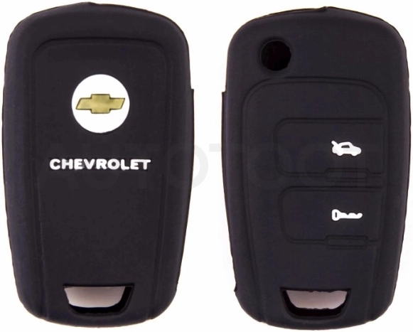 CHEVROLET Чехол на ключ автомобильный SW силиконовый CHEVROLET (2 кнопки)