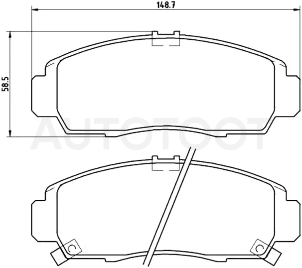 Колодки тормозные (Спереди) Honda Accord 02-13 / Civic 00-17