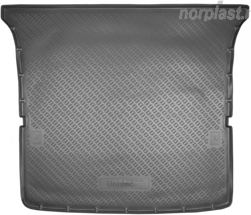 Коврик в багажник NORPLAST, черный, полиуретан 5 мест