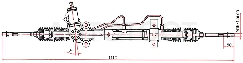 Рейка рулевая HYUNDAI TUCSON 05- LHD - Артикул ST577002E800 - Производитель Sat - Фото, Отзывы, Цены