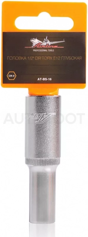 Головка торцевая 1/2" TORX E12 глубокая - Артикул ATBS16 - Производитель Airline - Фото, Отзывы, Цены