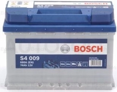 Аккумулятор BOSCH 74Ah 680A прямая полярность(+-)