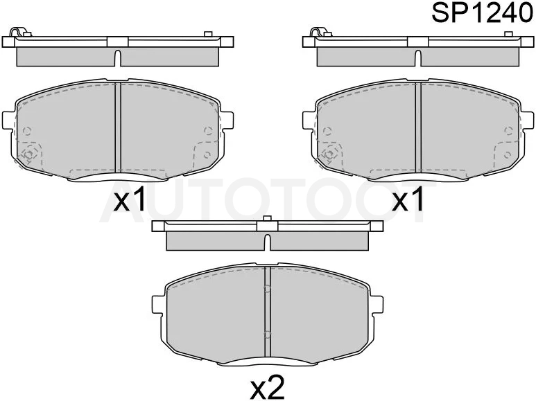 Колодки тормозные (Спереди) Hyundai Creta 15-20 / Kia Ceed 06-18 / Cerato 08-13 / Seltos 19-22 / Soul 13-16 / Hyundai i30 07-18 / Kia Carens 02-12 / ProCeed 06-12