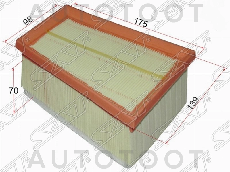 Фильтр воздушный -ST8200431051 Sat для NISSAN ALMERA, LADA (ВАЗ) LARGUS, RENAULT LOGAN, NISSAN TERRANO, RENAULT CLIO, RENAULT DUSTER, RENAULT KANGOO, RENAULT MEGANE