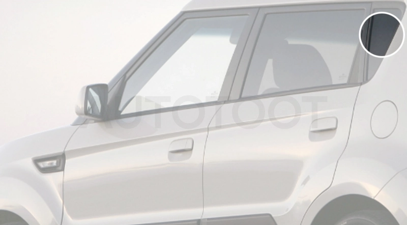 Стекло багажника боковое заднее левое -  для KIA SOUL