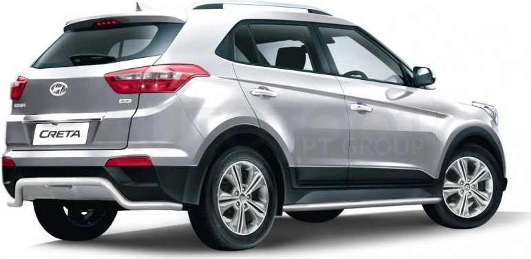 HYUNDAI Creta 2016- Защита заднего бампера Ø51мм "Волна" (НПС) - Артикул 11030301 - Производитель PT Group - Фото, Отзывы, Цены
