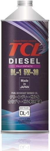 5W-30 Масло для дизельных двигателей TCL Diesel, Fully Synth, DL-1, 1л