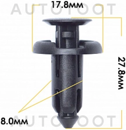 Клипса 90505-SX0-003 -KJ1068 Masuma для HONDA CR-V, HONDA PRELUDE