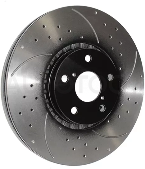 Комплект дисков тормозных передних перфорированных LEXUS GS300/350/430/460