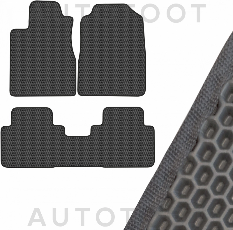 Коврик салона 3 штуки EVA Серый -  для HONDA CR-V