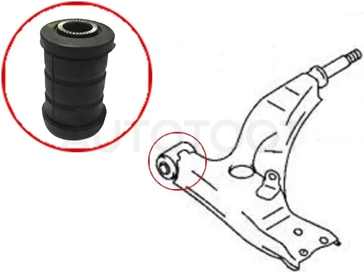 Сайлентблок рычага Toyota Avensis (T220) 97-03 / Caldina 92-02 - Артикул ST4865412050 - Производитель Sat - Фото, Отзывы, Цены