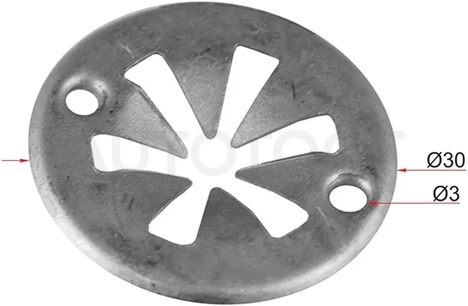 Клипса прижимная VAG/FORD/SEAT (Продажа по 10шт) - Артикул STKE044 - Производитель Sat - Фото, Отзывы, Цены