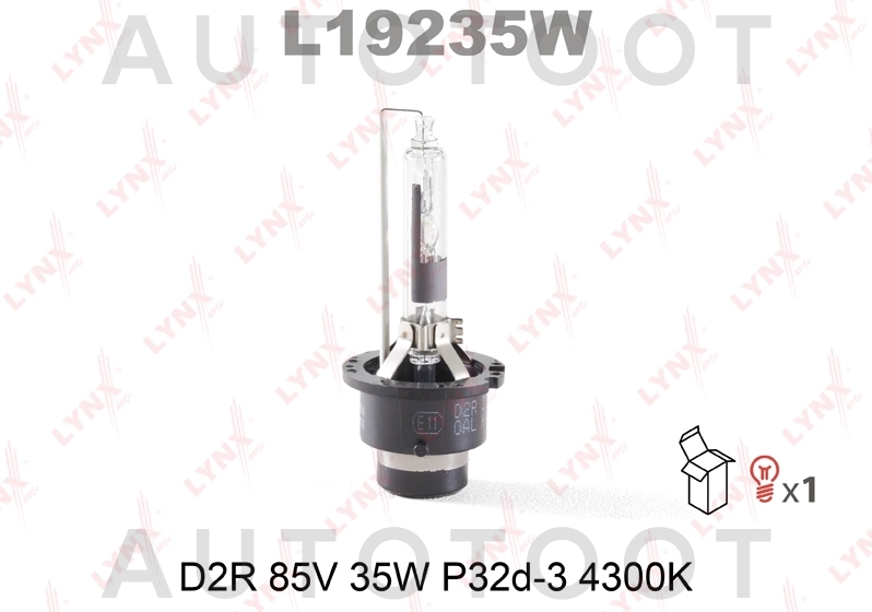 Лампа ксенон D2R LYNXauto 4300K - Артикул L19235W - Производитель LYNXauto - Фото, Отзывы, Цены